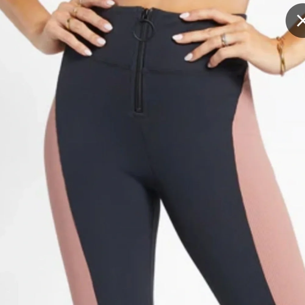 Koral Eternal Ribbed Biker Shorts Rib Black and Pink High-Waisted XS